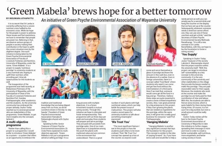 ‘Green mabela’ brews hope for a better tomorrow