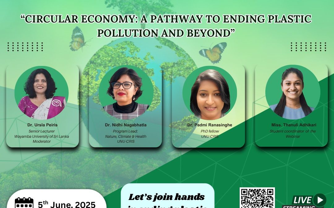 Webinar on World Environment Day – Circular Economy: A Pathway to Ending Plastic Pollution and Beyond