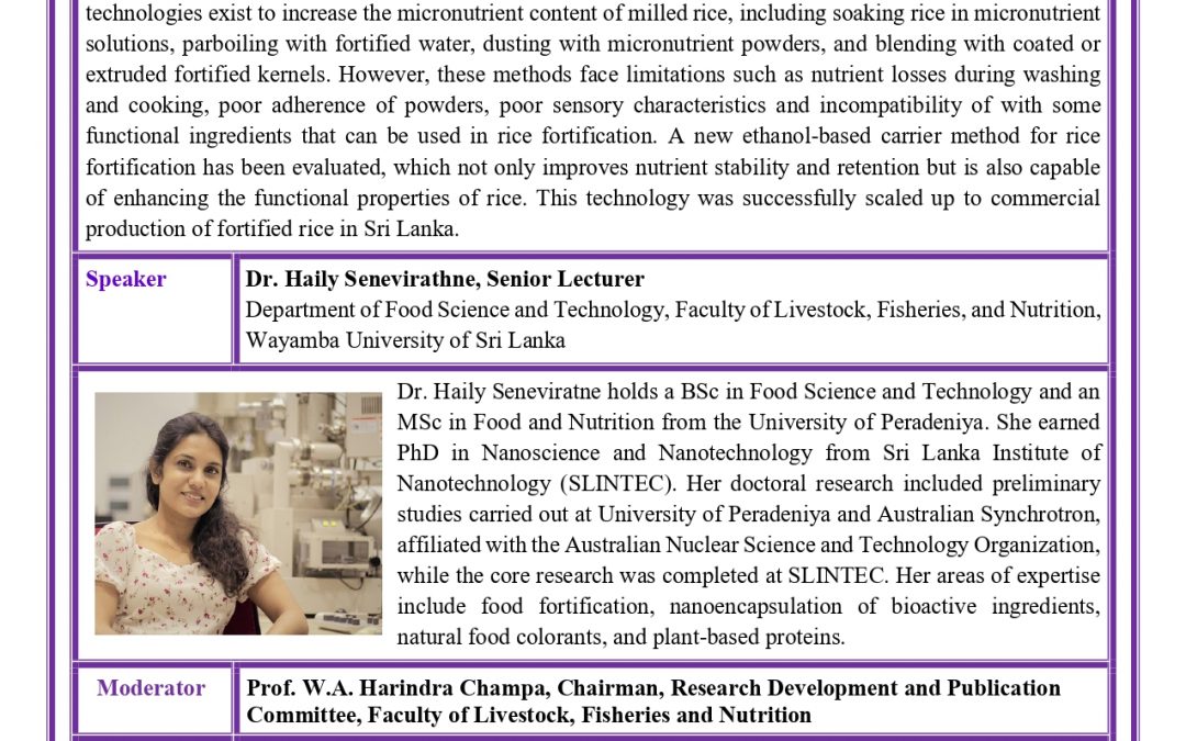 Faculty Talk: Insightful Seminar Series