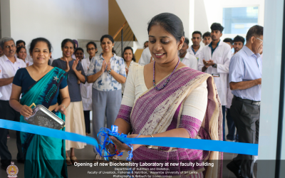 Opening of new Biochemistry Laboratory at new faculty building