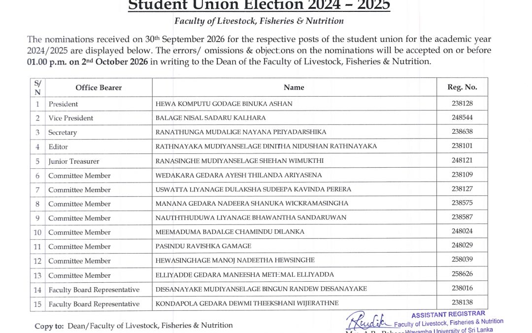 Student Union Election 2024/2025